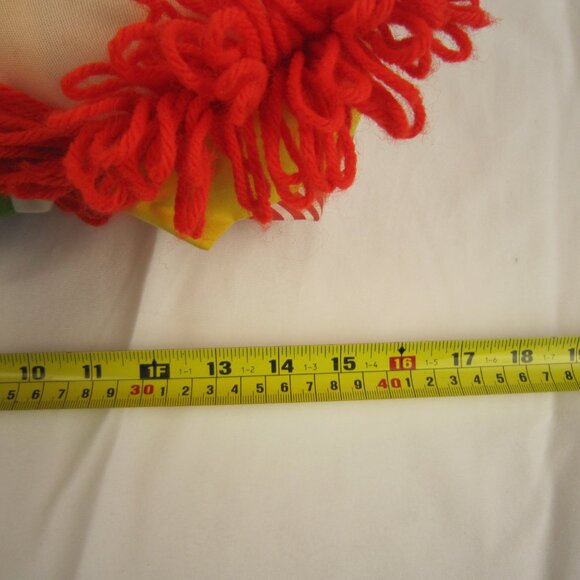 1983 Vintage Amtoy Teach Me To Dress Clown Doll Plush 16" Zipper Button Snap Tie - Picture 10 of 10